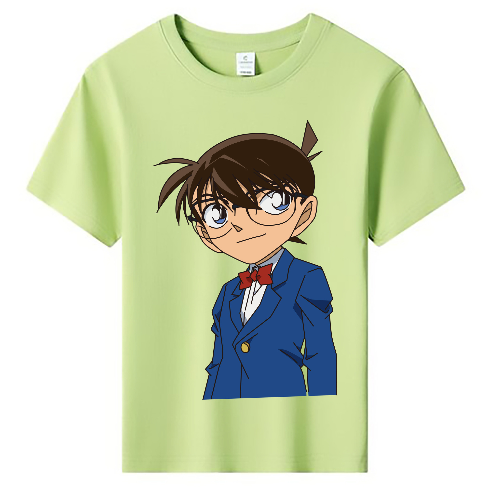 （画像用） 名探偵コナン 江戸川 コナン Detective Conan Conan Edogawa 綿100％キッズTシャツ（フロントプリント）